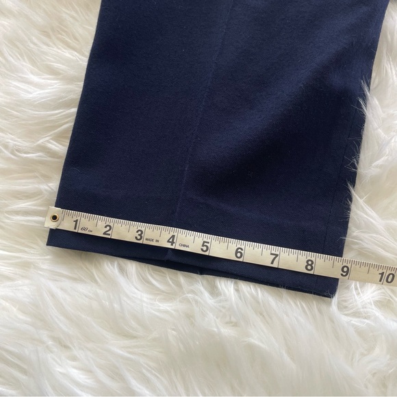 Vintage Doncaster Wool Trousers/Slacks Navy Blue High Waisted Pleated Size 10 - Picture 13 of 13